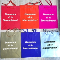 Pungi cadou multicolore, Dumnezeu sa te binecuvinteze!